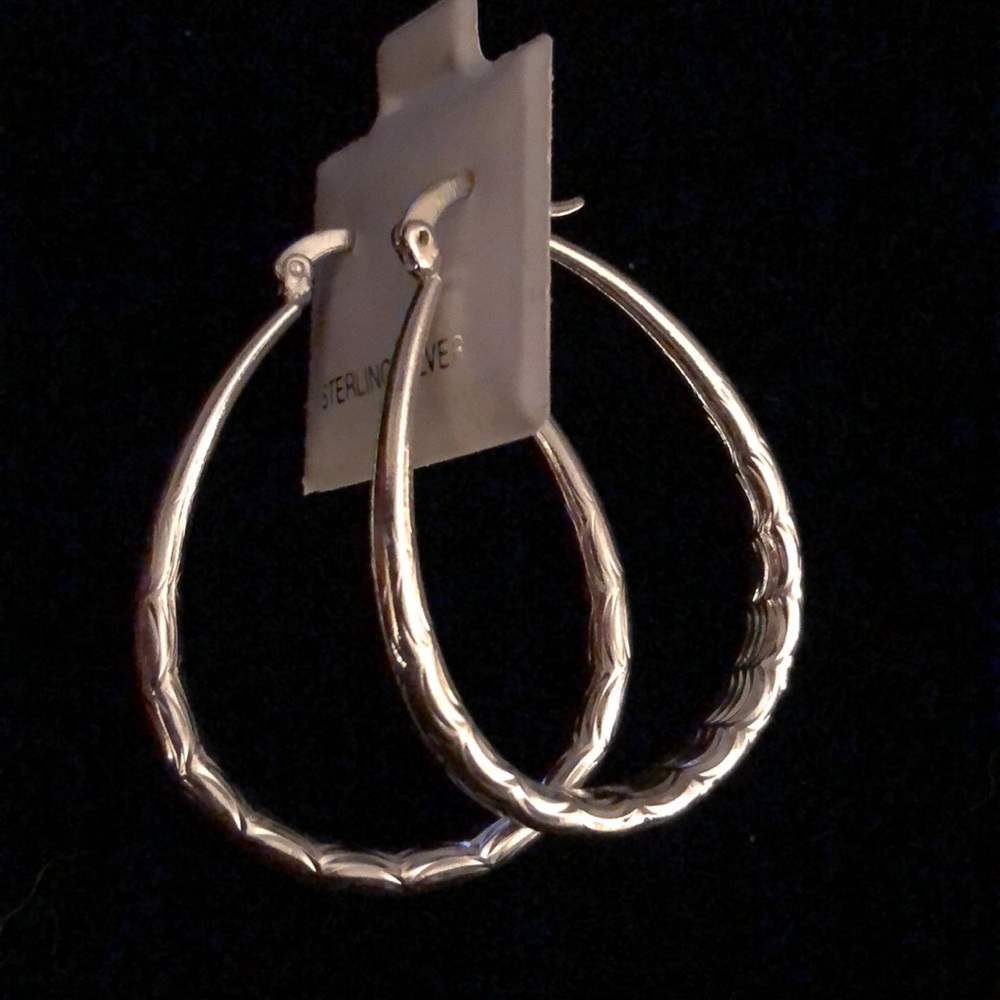 Teardrop Earring Hoops